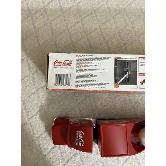 Coca Cola 2000 Holiday Helicopter Carrier/ 1962 Replica Helicopter  Box Included - Picture 6 of 16